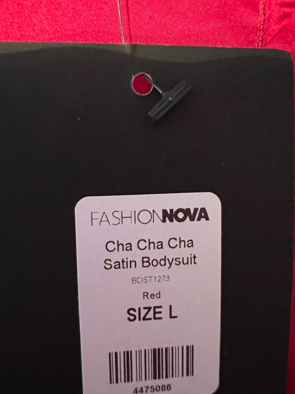 Fashion Nova Red Tiered Ruffle Sleeve Bodysuit - Picture 7 of 8